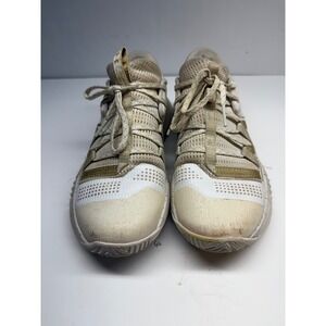 Under Armour Block City 2.0 Womens Volleyball Shoes Cream Gold 3021371-100 7